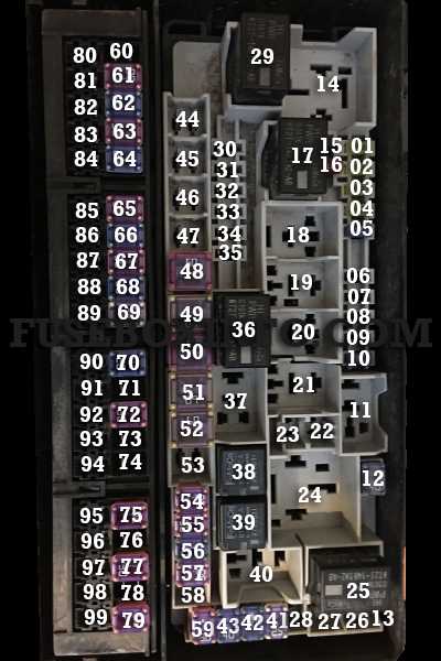 01 ford f350 7.3 fuse diagram