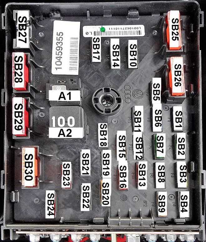 01 vw passat fuse diagram