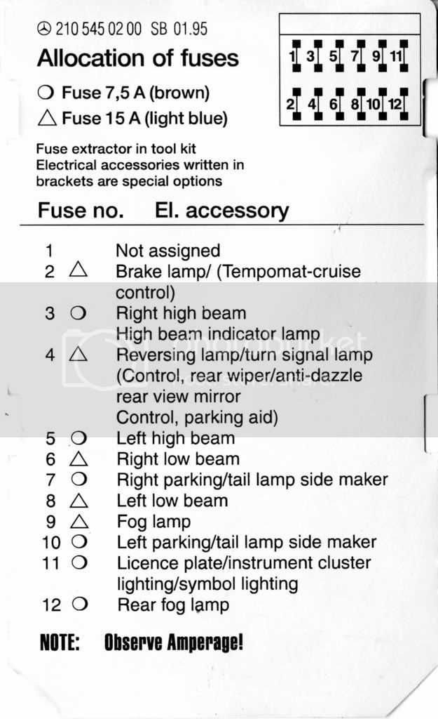 03 c230 fuse box diagram