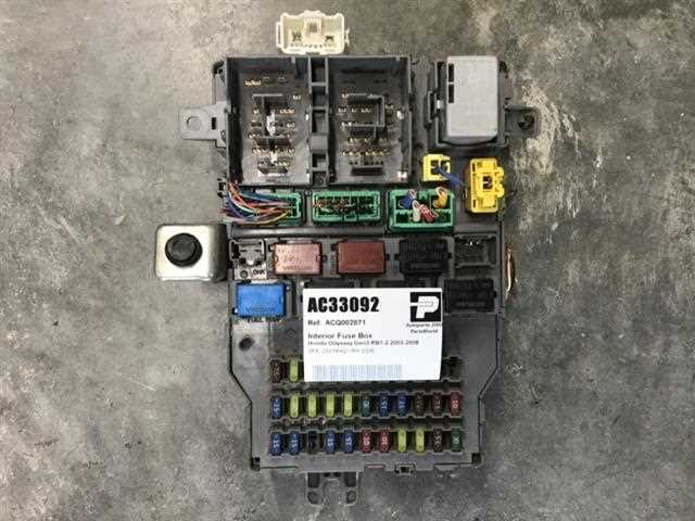 03 odyssey fuse box diagram