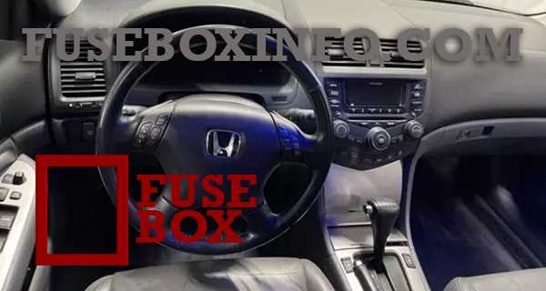 04 honda accord fuse steering panel diagram