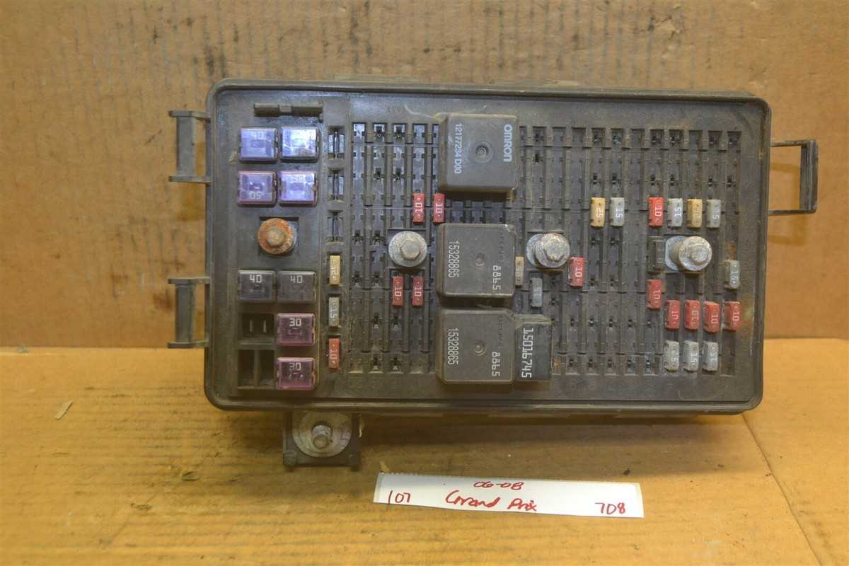 04 pontiac grand prix fuse box diagram