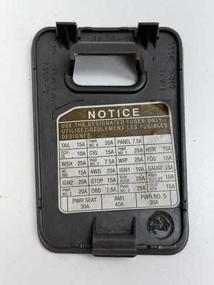 04 toyota tundra under hood fuse panel diagram