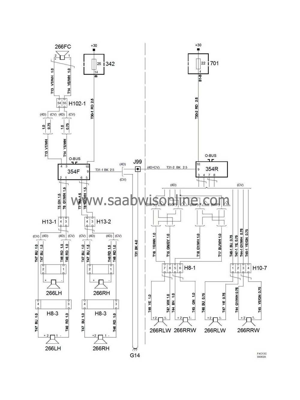 04 saab 9 3 aero fuse box diagram
