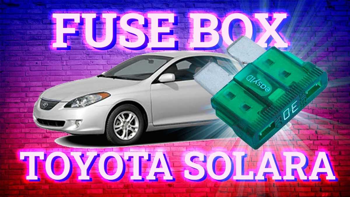 04 to 08 toyota solara fuse diagram