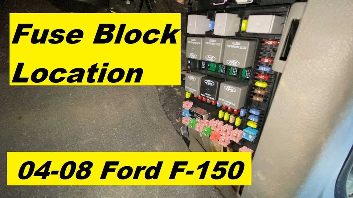 05 ford f150 fuse box diagram under dash