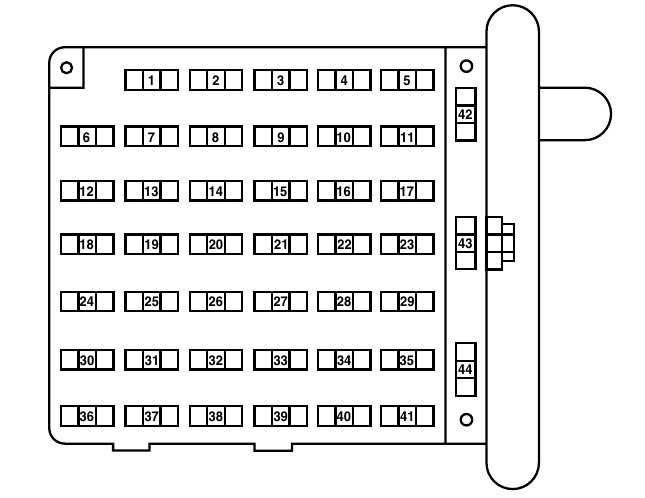 05 f350 6.0 fuse box diagram