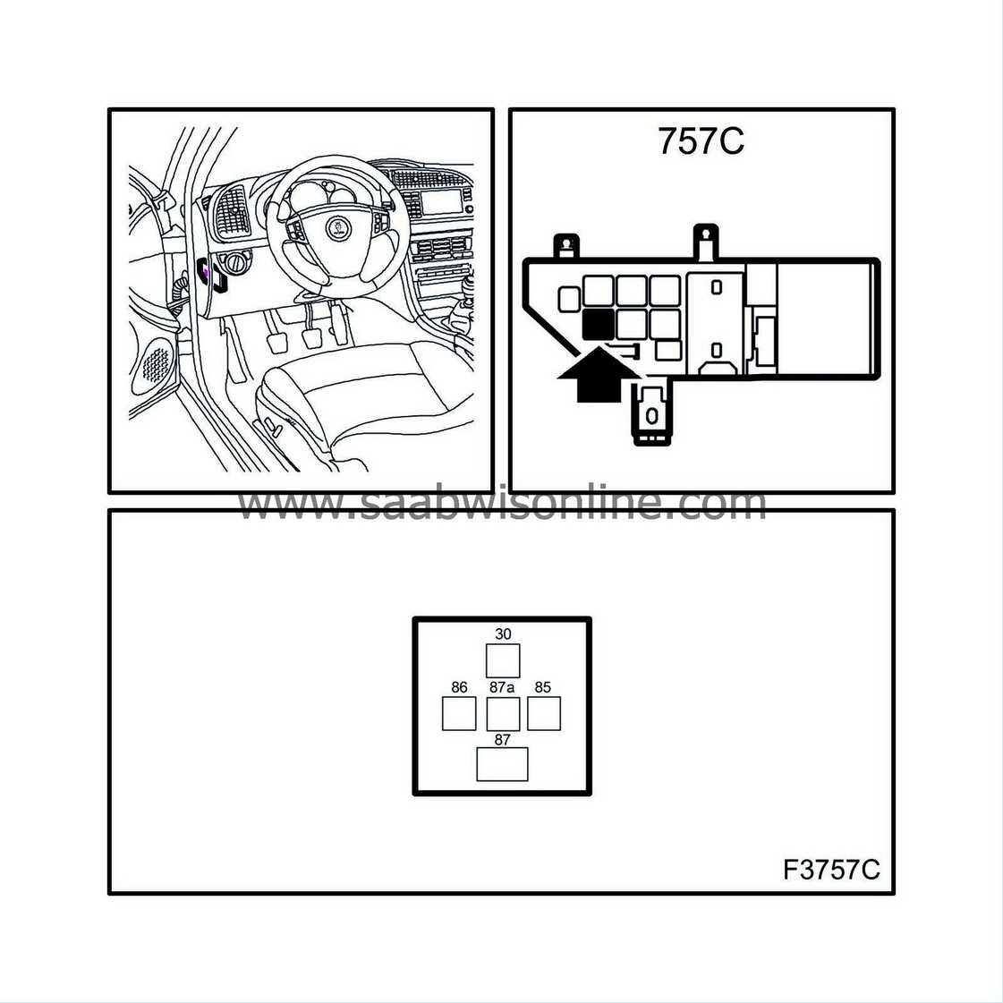 05 saab 9 3 fuse box diagram