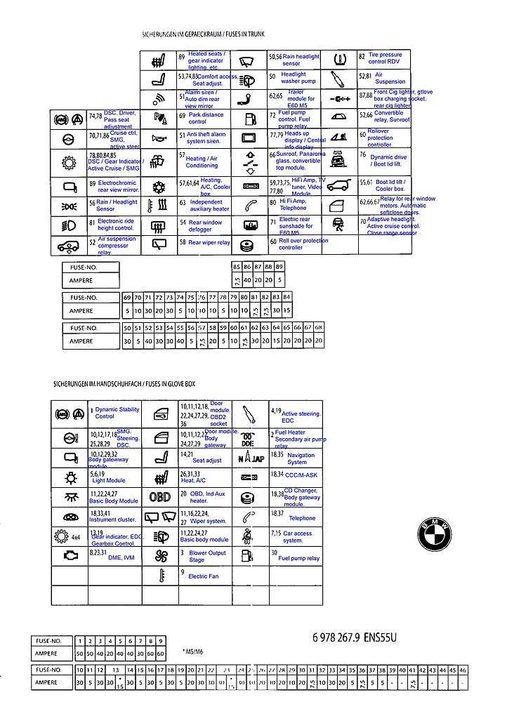 06 bmw 325 i power seat fuse diagram