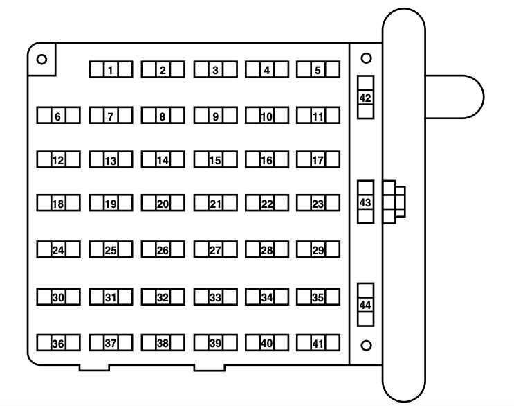 06 ford f350 fuse box diagram