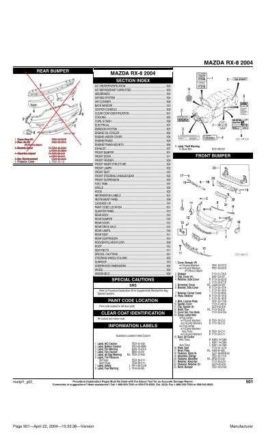 06 mazda rx8 fuse box diagram