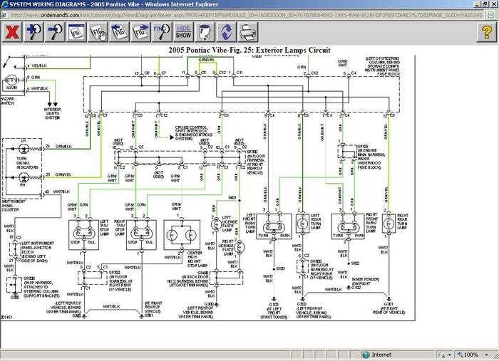 06 pontiac vibe fuse box diagram