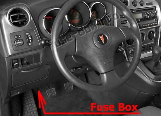 06 pontiac vibe fuse box diagram
