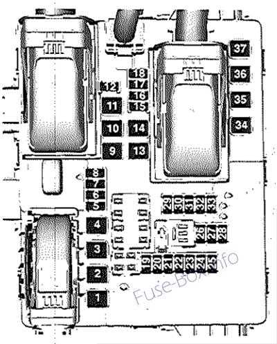 07 saab 95 fuse box diagram