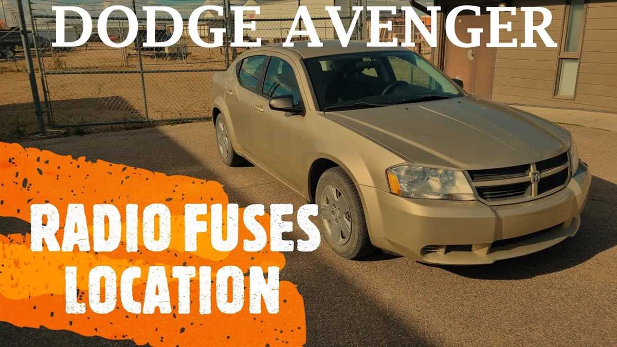 08 avenger 2008 dodge avenger fuse box diagram