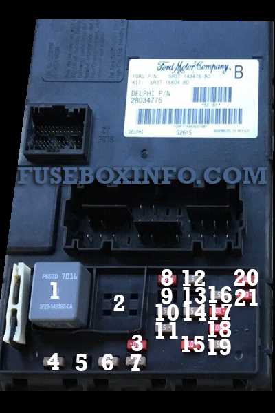 08 ford mustang fuse box diagram