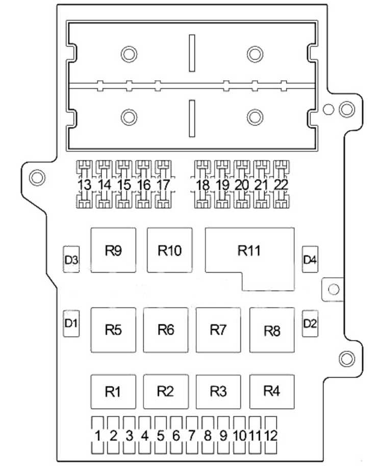 10 dodge caravan under hood fuse box diagram
