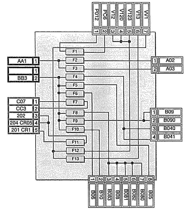 106 fuse box diagram
