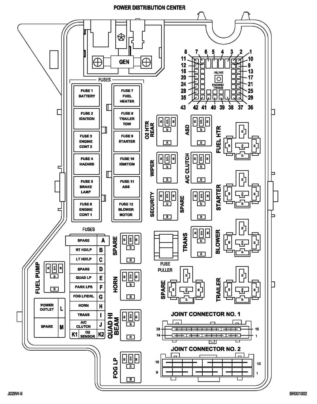 16 ram 3500 fuse box diagram