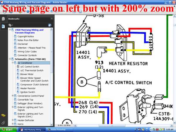 1968 mustang fuse diagram