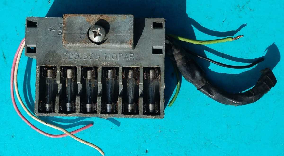 1970 dart fuse box diagram