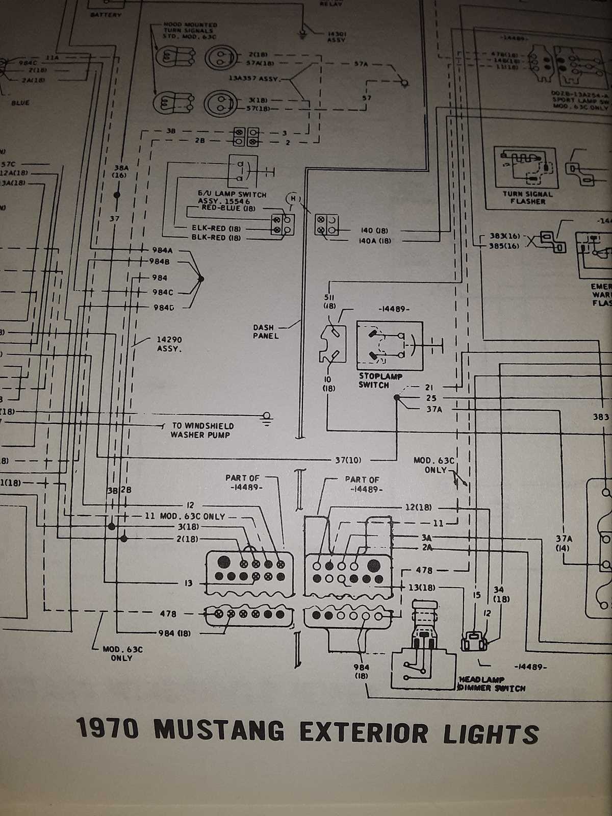 1970 mustang fuse diagram