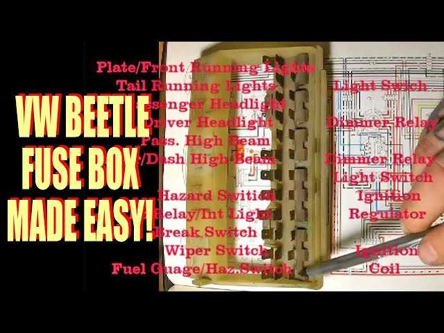 1971 vw super beetle fuse box diagram