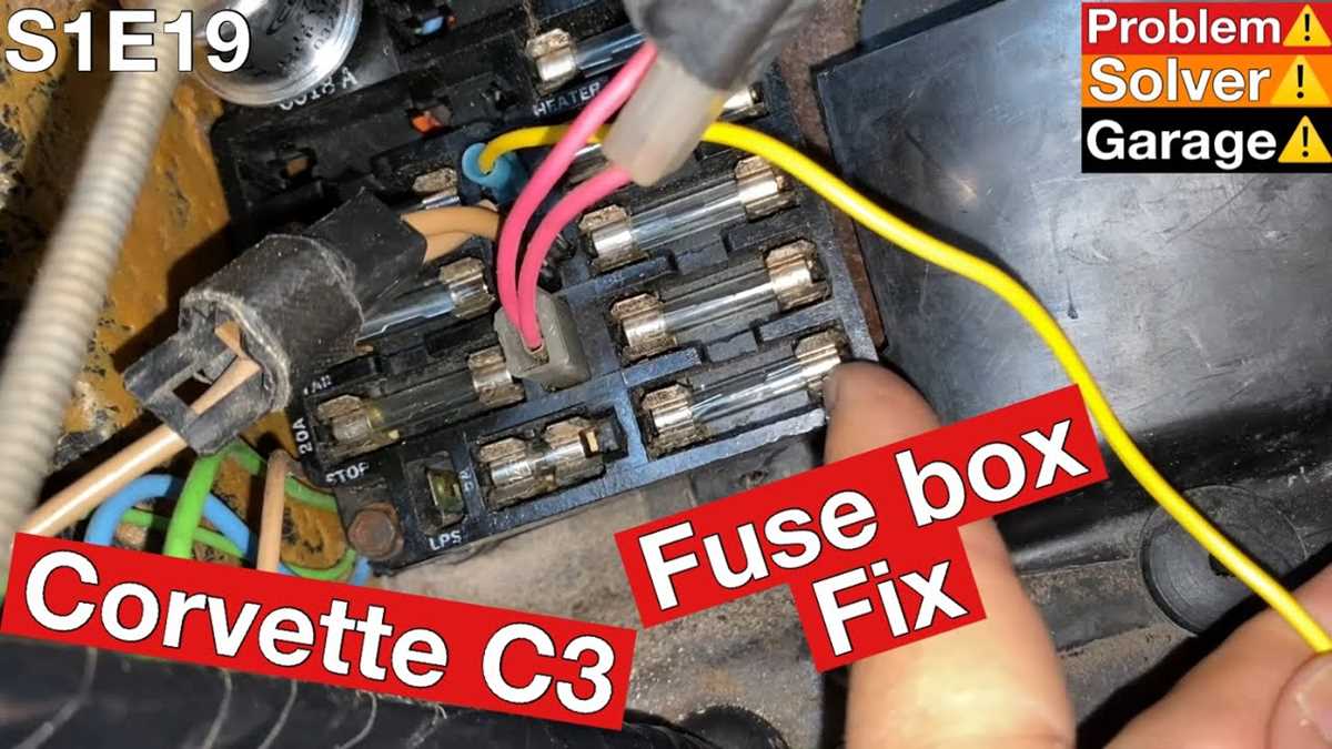 1972 c3 corvette fuse box diagram
