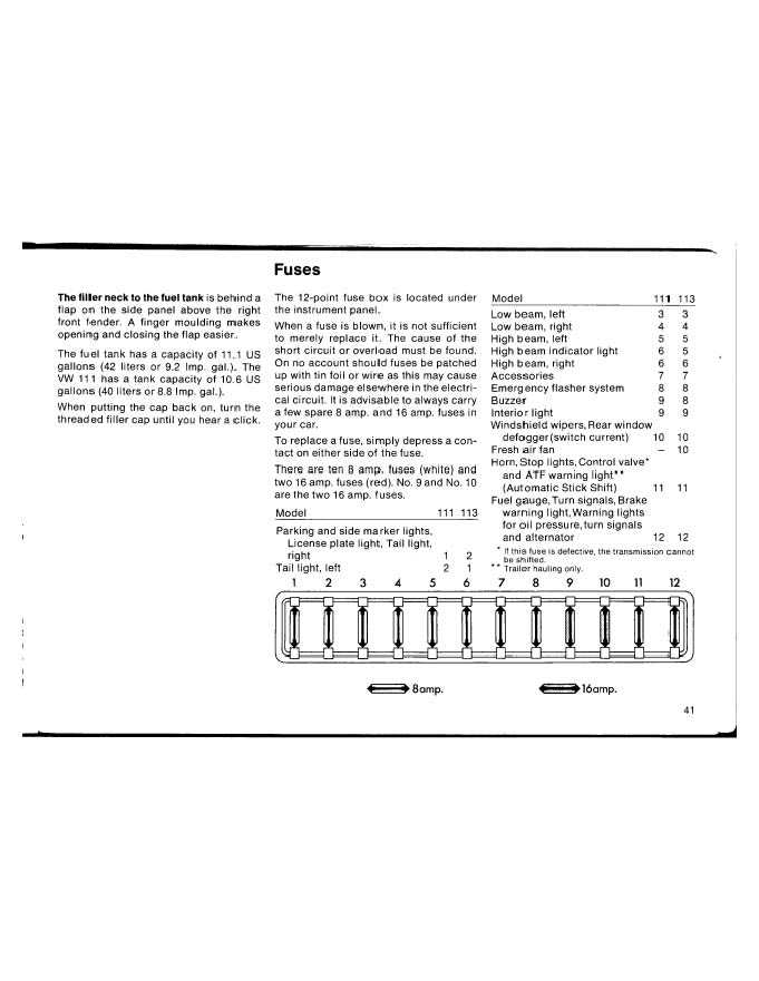1972 vw beetle fuse diagram
