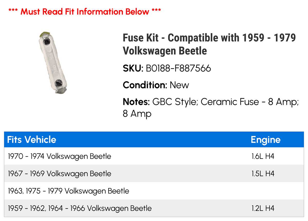 1973 super beetle fuse box diagram