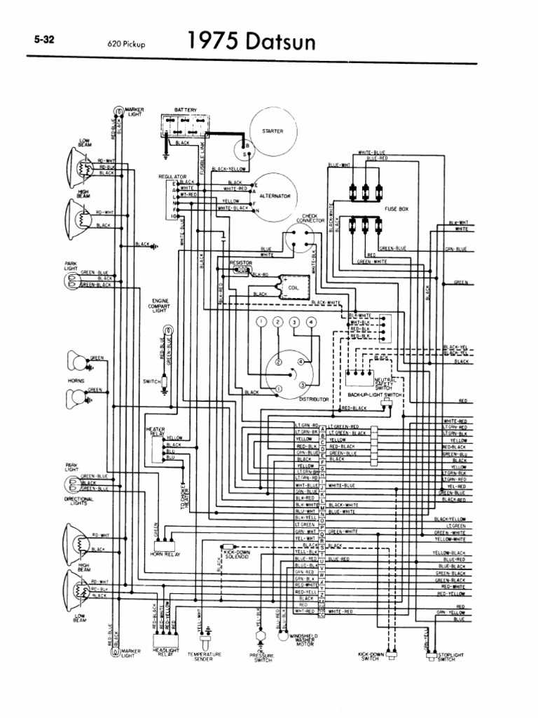 1979 datsun 620 fuse box diagram