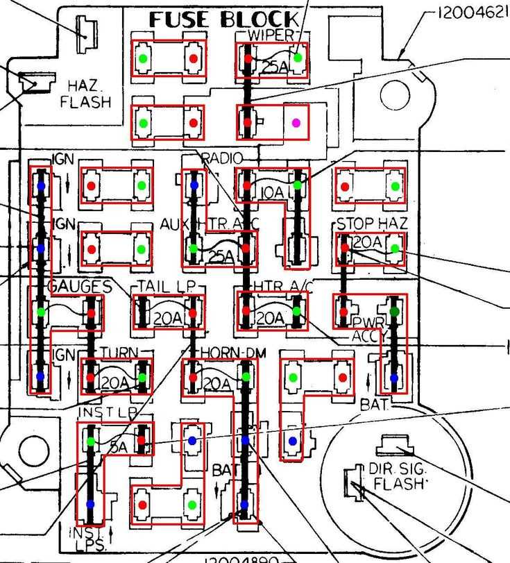 1979 toyota pickup fuse diagram