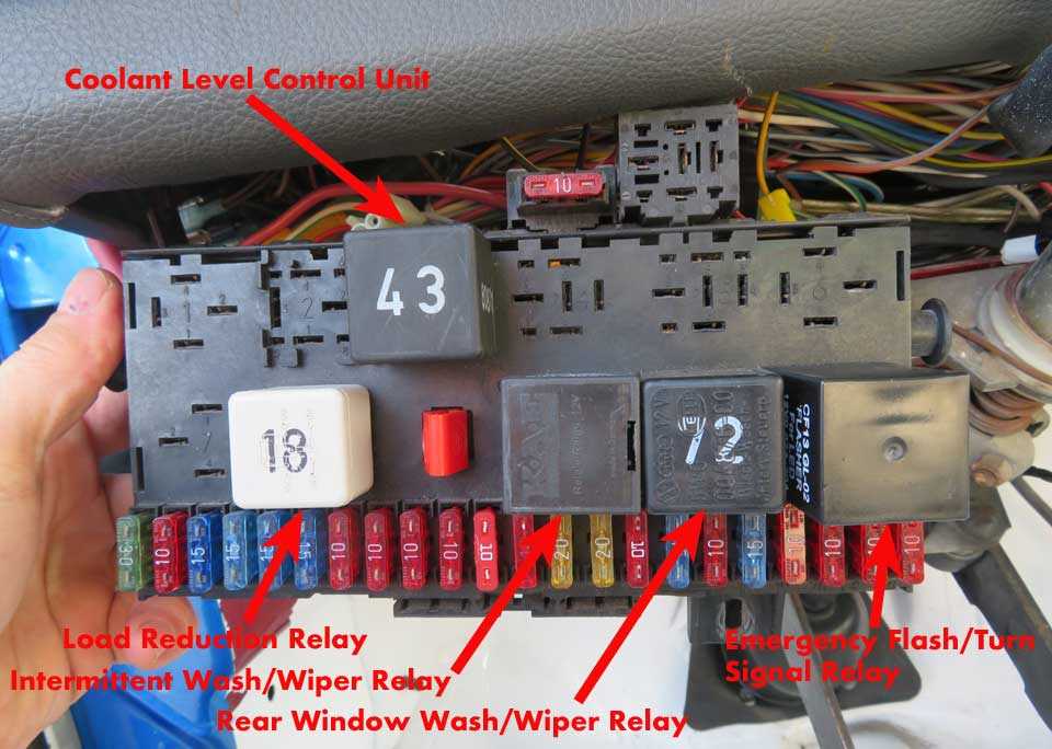 1980 vw vanagon fuse box diagram