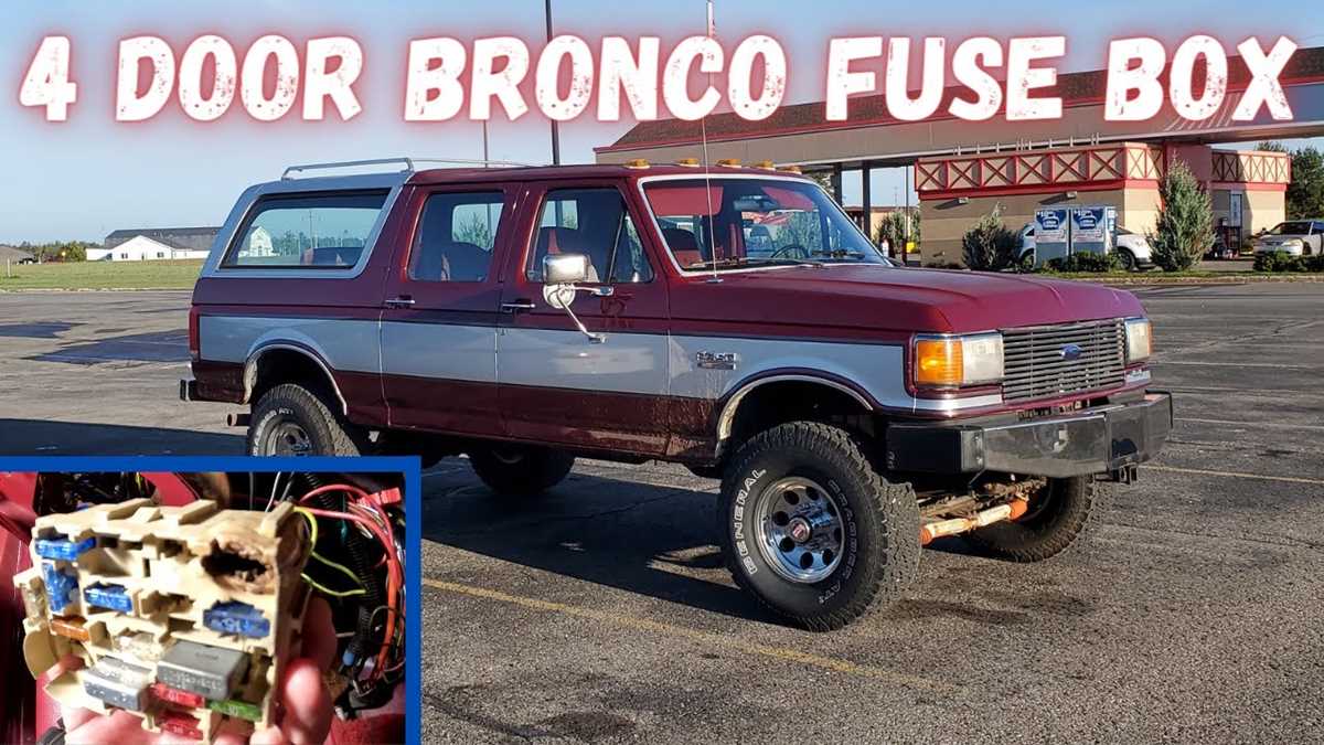 1982 ford bronco xlt lariat fuse diagram