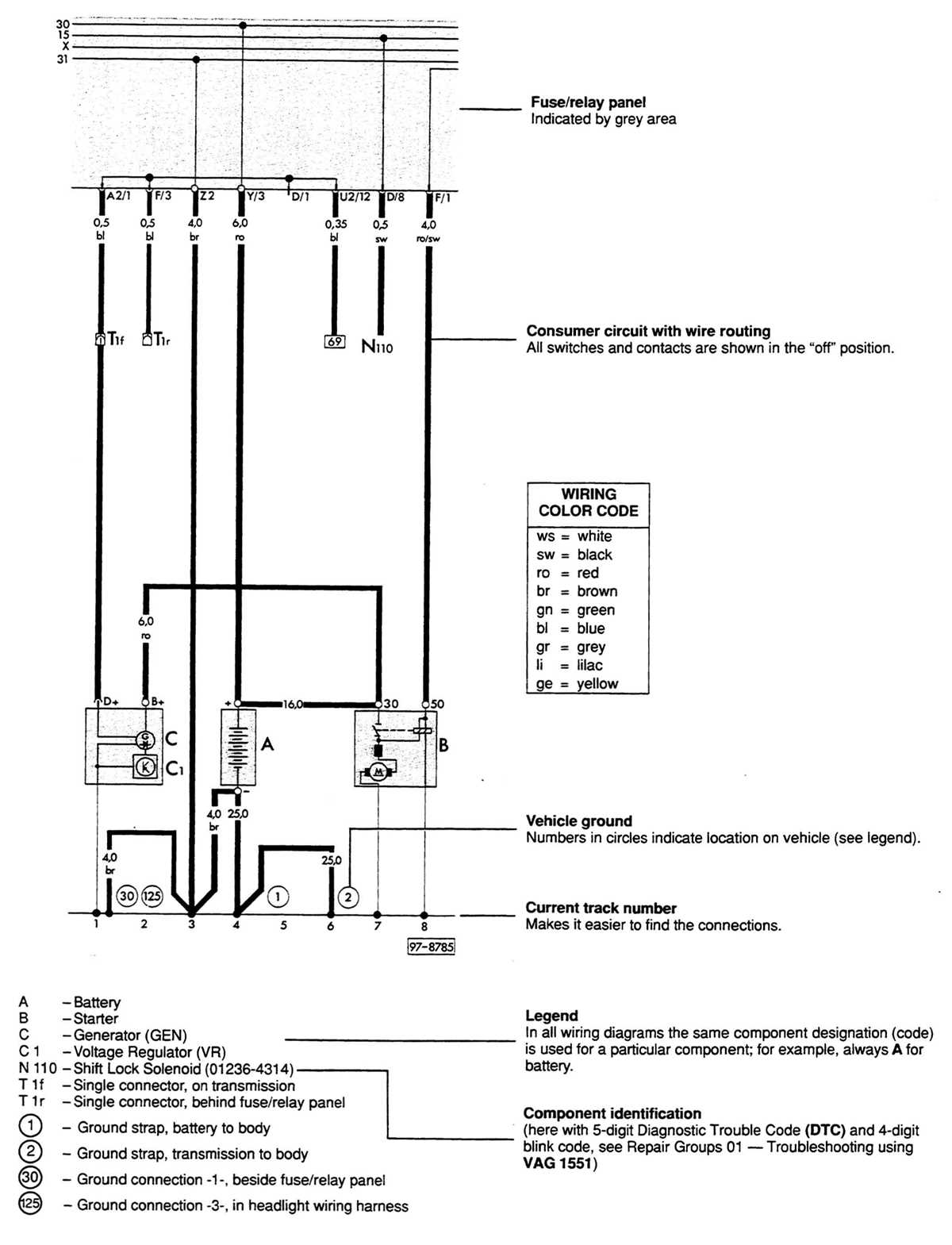 1984 vw rabbit convertible fuse box diagram
