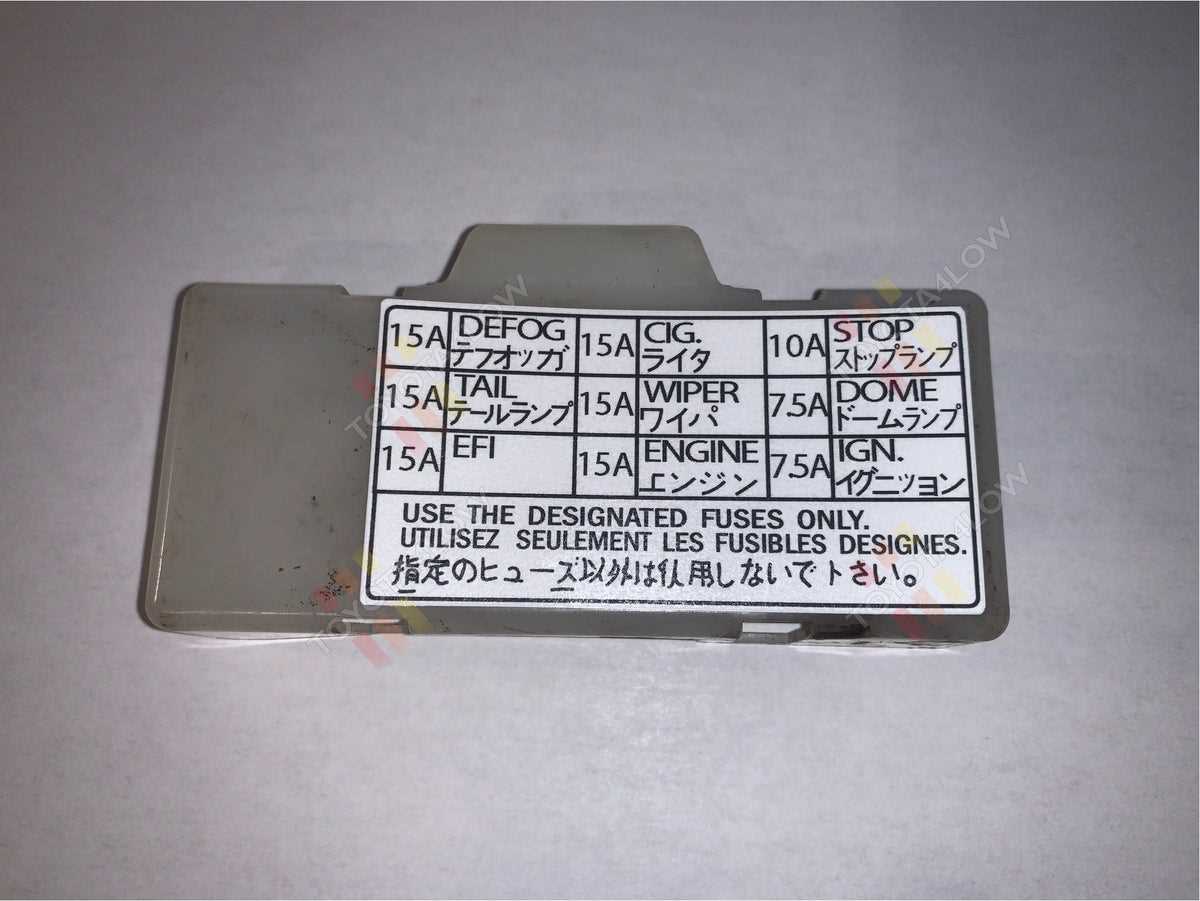 1985 toyota camry fuse box diagram