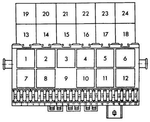 1986 vanagon fuse panel diagram