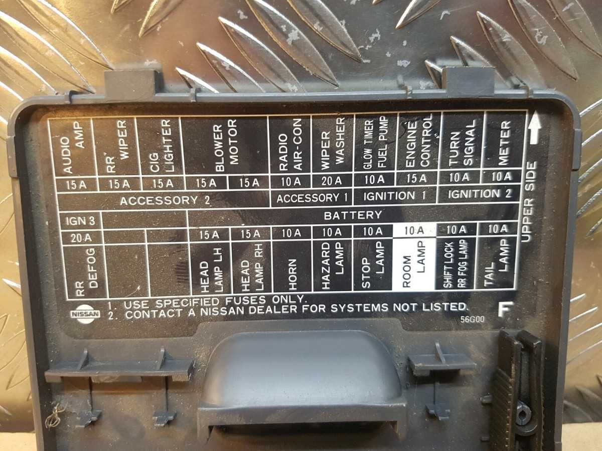 1986 nissan pickup fuse box diagram