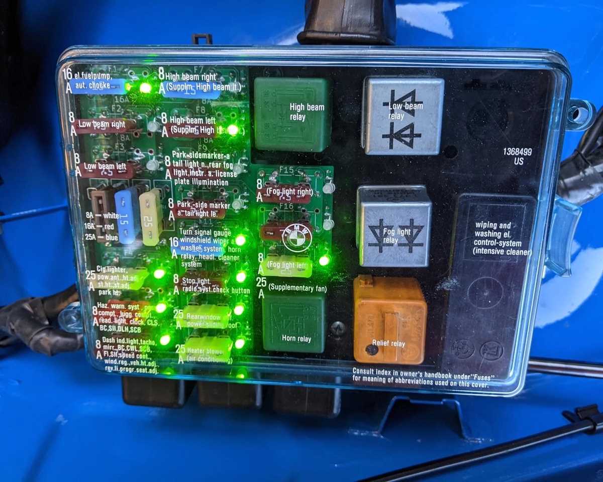1987 e30 fuelpump fuse diagram