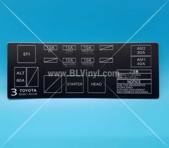1987 toyota 4runner fuse box diagram