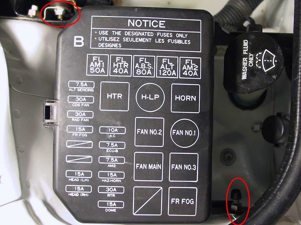 1987 toyota mr2 fuse box diagram