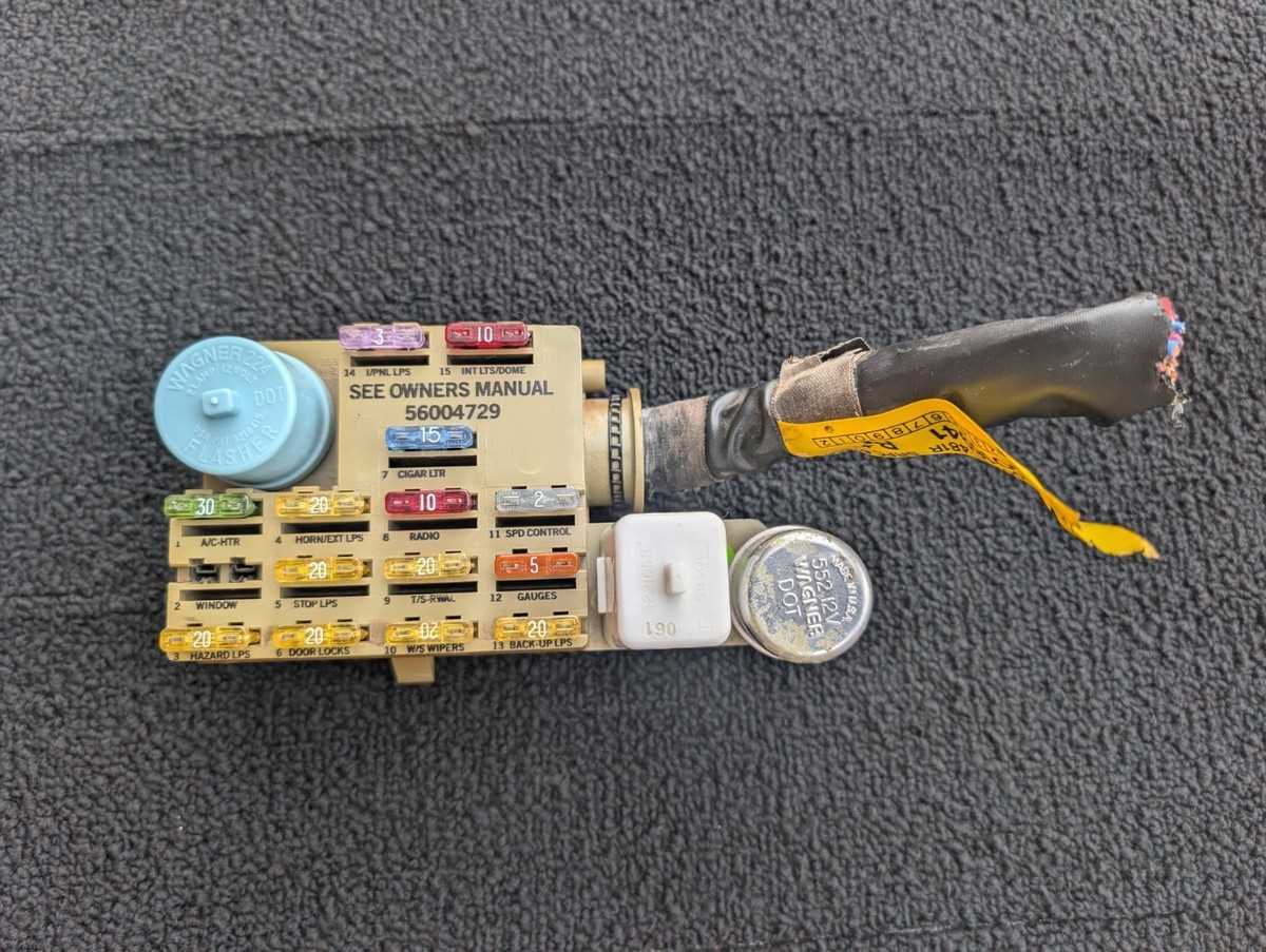 1989 dodge dakota fuse box diagram