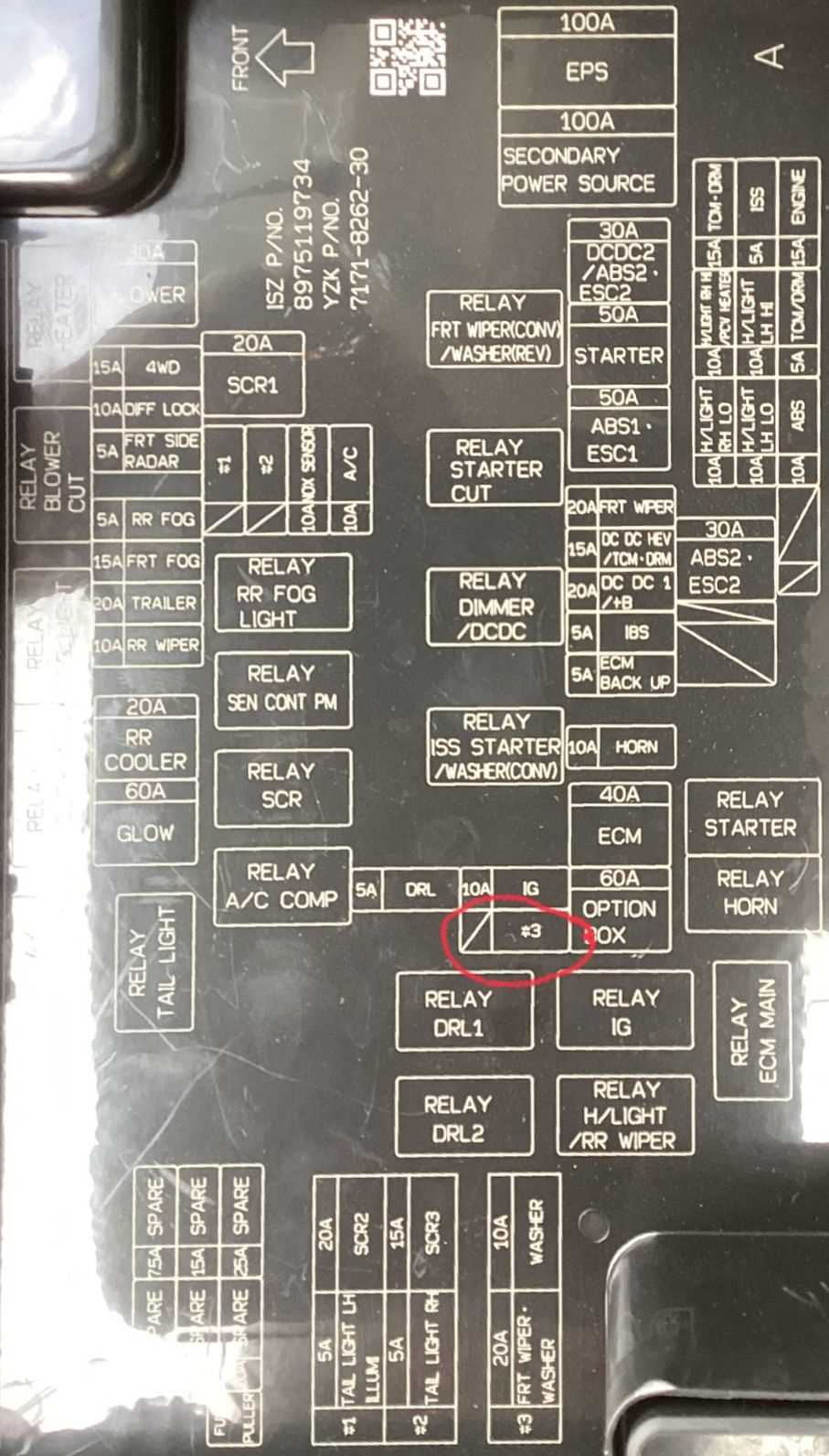 1989 isuzu pickup fuse panel diagram