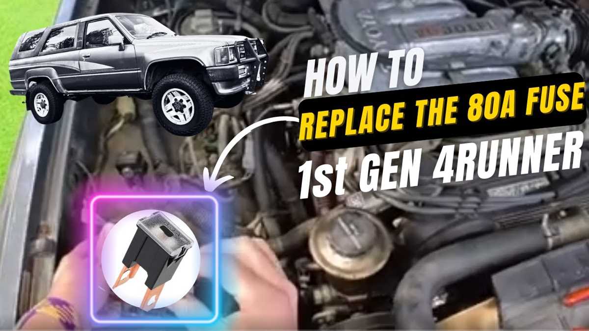 1989 toyota 4runner fuse box diagram