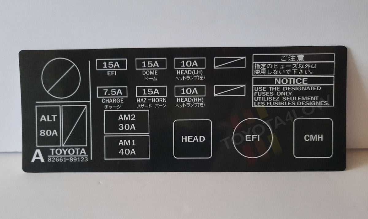 1989 toyota corolla fuse box diagram