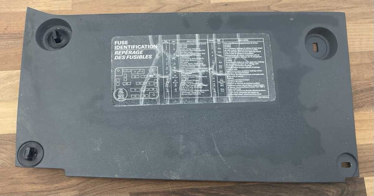 1990 f250 fuse box diagram