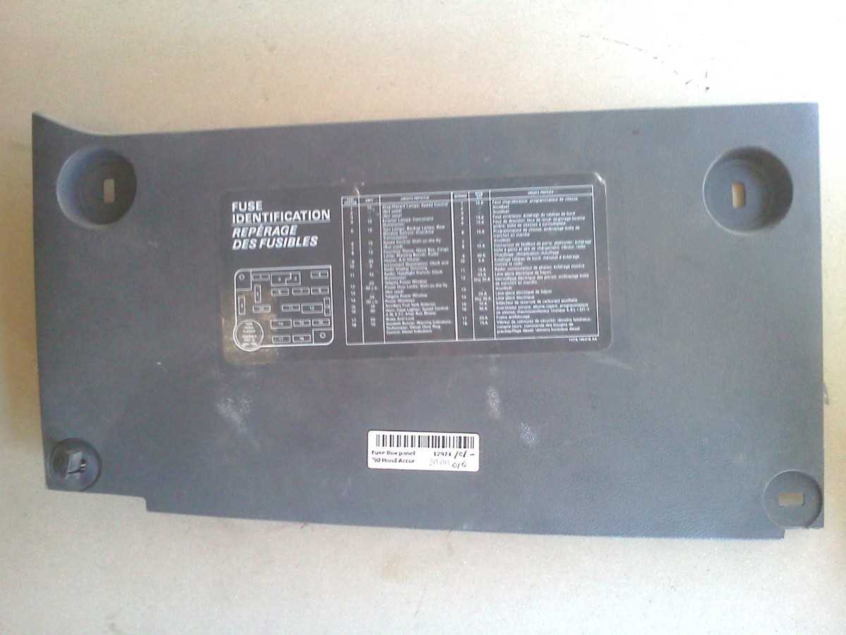 1990 honda accord under dash fuse box diagram