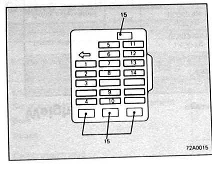 1990 mercury topaz fuse box diagram