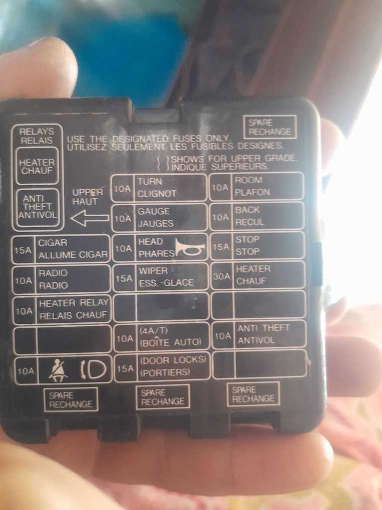 1990 mercury topaz fuse box diagram