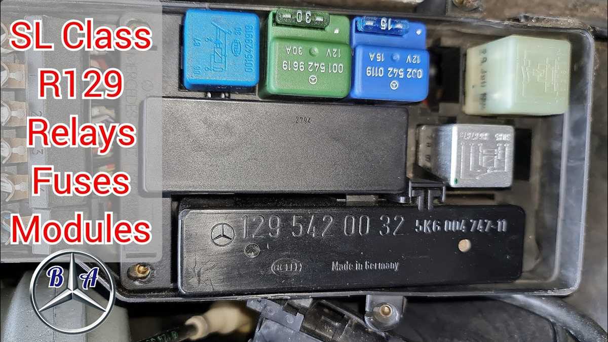1991 mercedes 500sl fuse box diagram